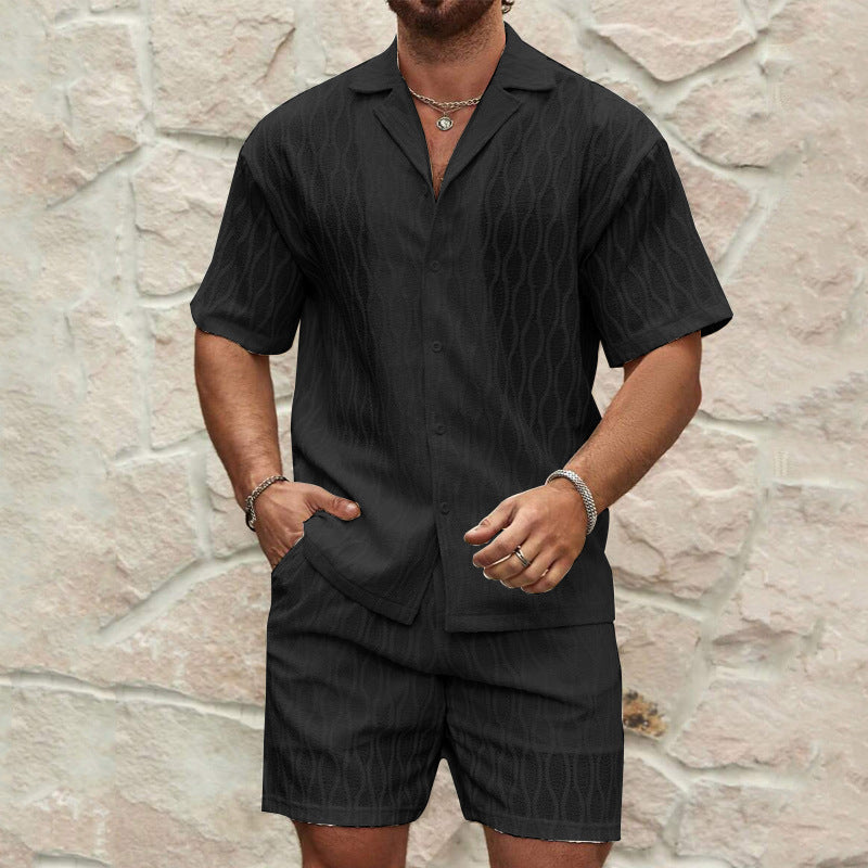Summer Solid Loose Casual Two Pieces