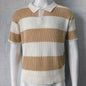 Summer Lapel Sweater Short Sleeve