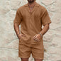 Summer Solid Loose Casual Two Pieces
