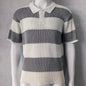 Summer Lapel Sweater Short Sleeve